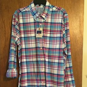 ❣️2/$35 NWT Men’s Red White Blue Size Medium Saddlebred Shirt